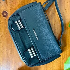 Vintage Claudia Ciuti Black Leather Crossbody Bag | Italian Leather Shoulder